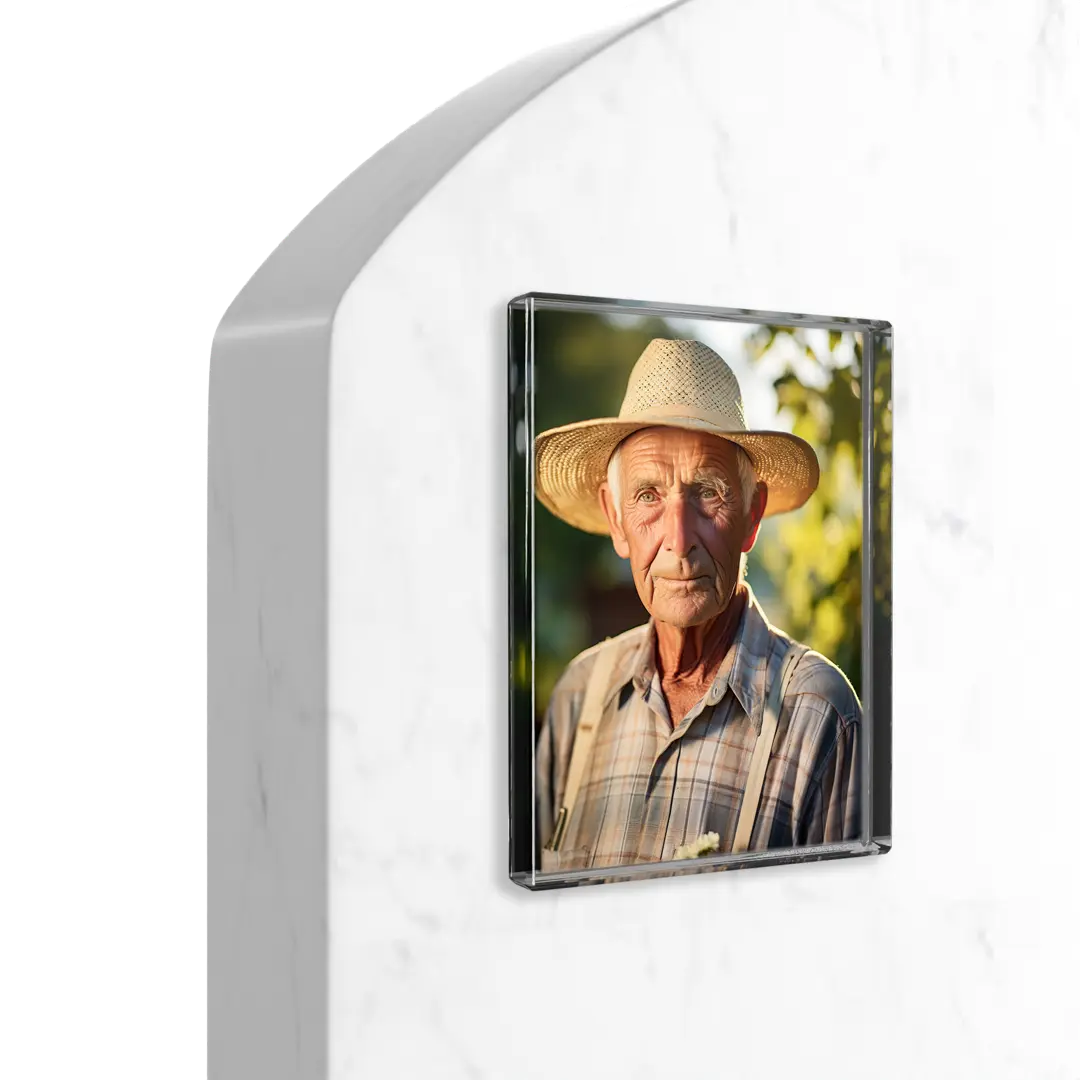 Fotografie na skle pro pomník