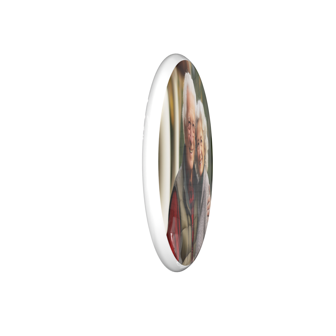 Fotografie na oválném horizontálním porcelánovém talíři